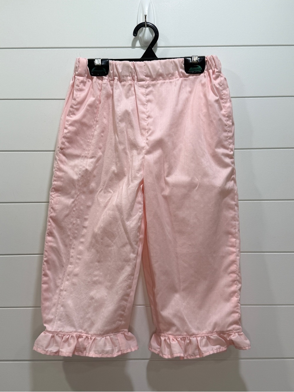 Vintage Homemade Pink Ruffle-Hem Girls' Bloomers